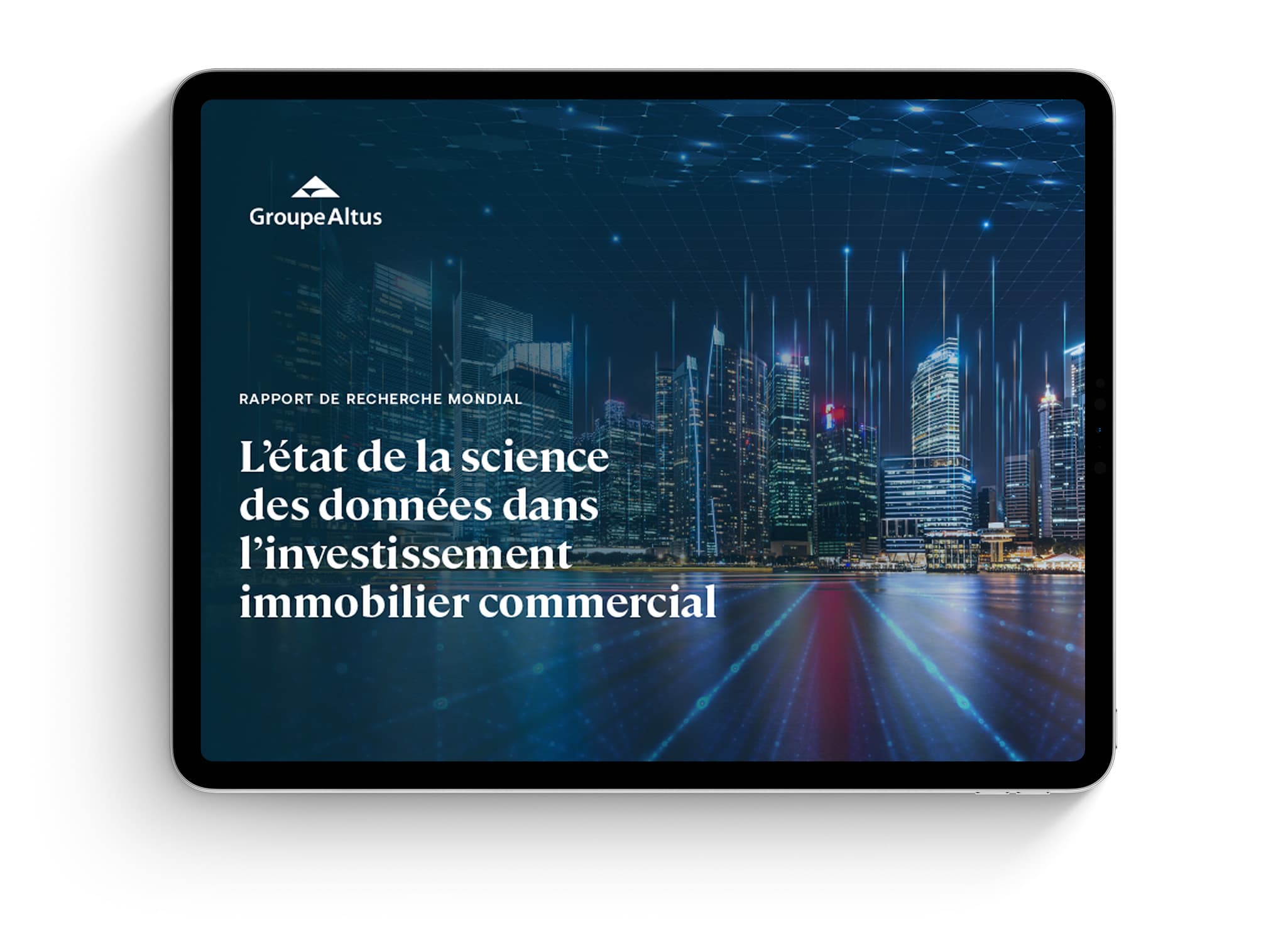 state of data tablet mock horizontal FR